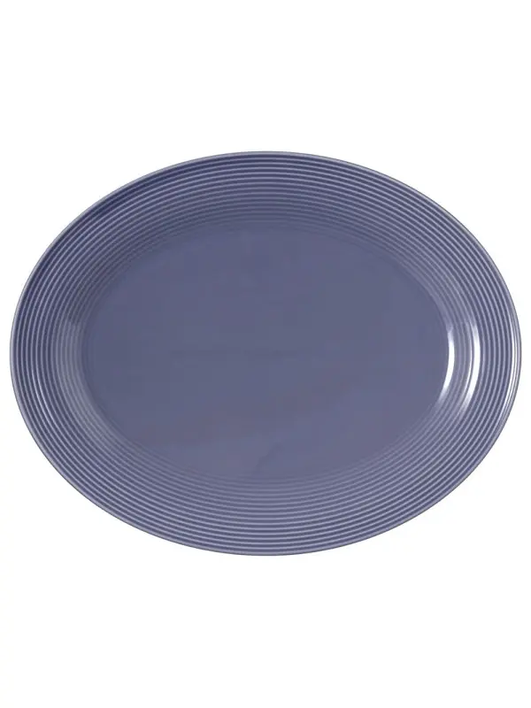 Platte oval mit Relief BEAT Color Glaze  