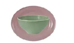 Platte oval mit Relief BEAT Color Glaze  