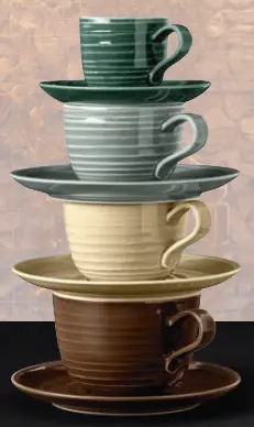 Kaffee-Obere 0,20 l TERRA Color Glaze  