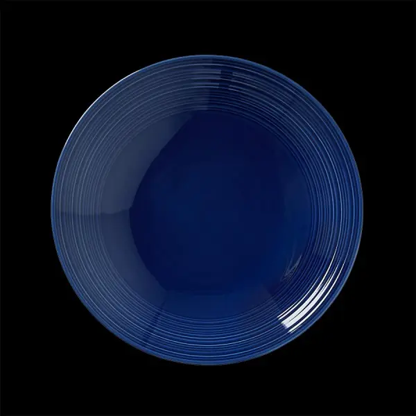 Teller tief 25,5 cm coupe Concorde Vollglasur blau