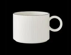 Kaffee-Obere 22,75 cl Concorde farbiger Rand schwarz