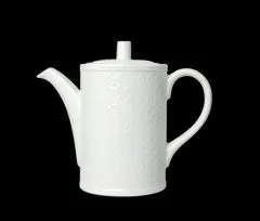 Kaffeekanne BEAD weiß Accent