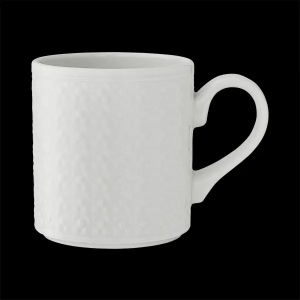 Becher mit Henkel 28,5 cl BEAD weiß Accent 