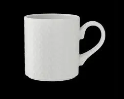 Becher mit Henkel 28,5 cl BEAD weiß Accent 