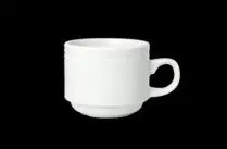 Espresso-Obere 10 cl stapelbar BEAD weiß 