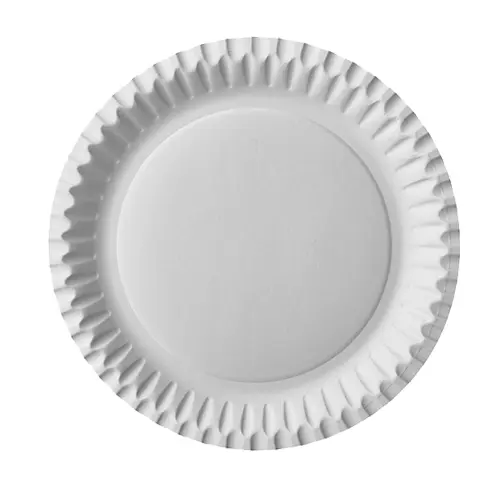 Teller Pappe "pure" rund Ø 23 cm weiss