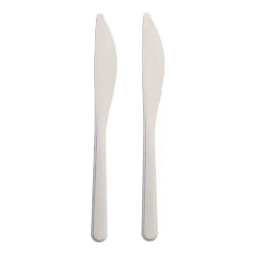 Mehrweg-Messer PP-MF 18,5 cm weiss extra stabil "Circulware by Haval"