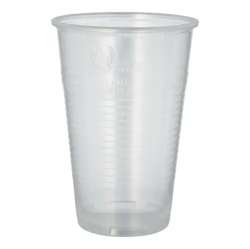 Trinkbecher PP 0,5 l Ø 9,5 cm · 13,7 cm transparent mit Schaumrand