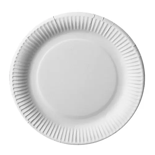 Teller Pappe "pure" rund Ø 23 cm weiss extra stark