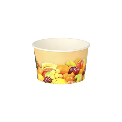 Eisbecher  Pappe rund 125 ml Ø 8 cm · 4,8 cm "Früchte"