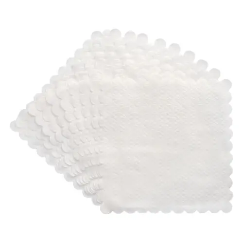 Dessertdeckchen 17 cm x 17 cm weiss 1-lagig