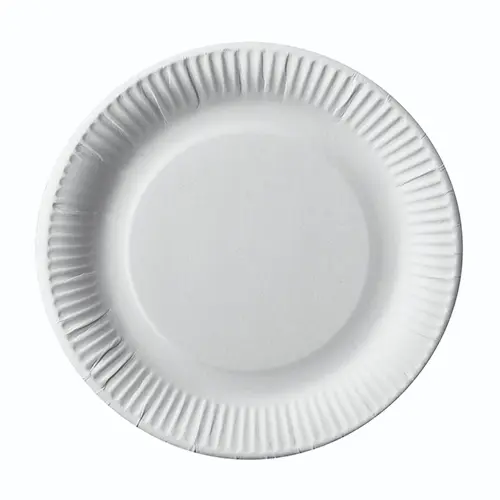 Teller Pappe "pure" rund Ø 23 cm weiss