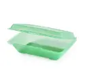 Menübox mit 1 Fach flach rechteckig 23,5 x 17 x 7 cm Eco Takeout