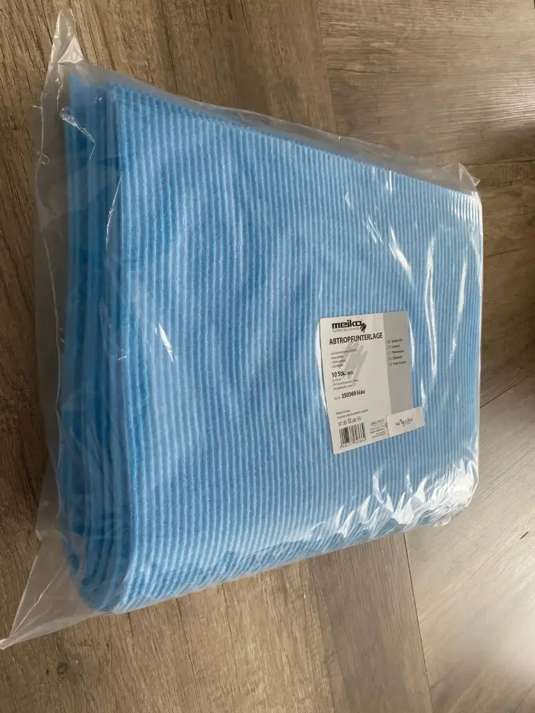 Abtropfunterlage Spontex 60 x 38 cm blau 10er Pack Schwammtuch feucht 