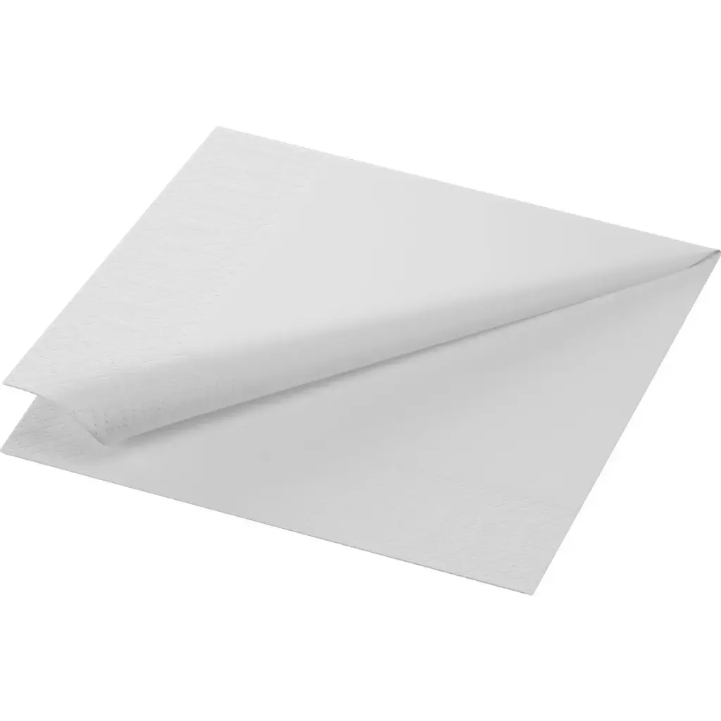 Servietten 3-lagig 1/4-Falz 40 cm x 40 cm weiß