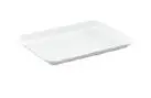 Auslageplatte 240 x 180 x 17 mm aus Kunststoff weiß