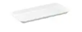 Auslageplatte 300 x 150 x 17 mm aus Kunststoff weiß