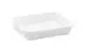 Auslageschale 190 x 150 x 40 mm aus Kunststoff   weiß