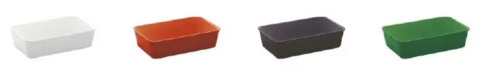 Auslageschale 300 x 190 x 80  mm aus Melamin 