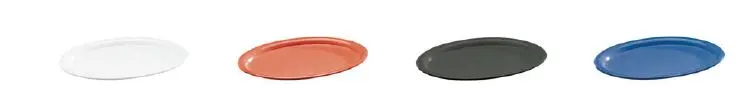 Kaffeehaustablett mittel oval aus Melamin  ( Boden gerauht ) 