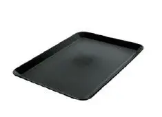Auslageplatte 390 x 280  x 25 mm aus PP  schwarz