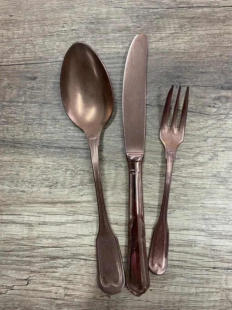 Musterbesteck bronze 3 tlg. - Musterverkauf / Restposten Pinti   