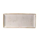 Platte 37 x 16,5 cm Serie Craft weiß  