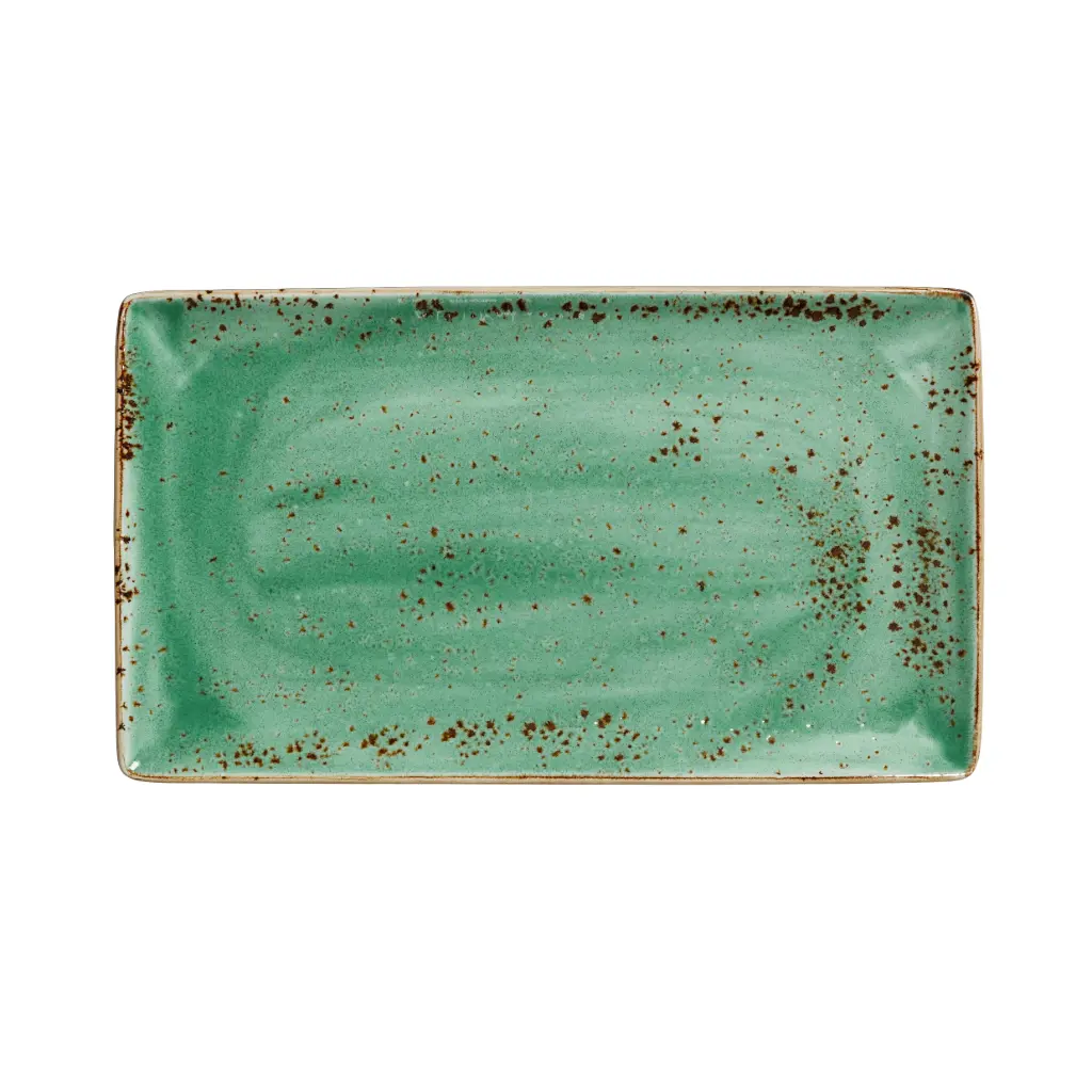 Platte 33 x 19 cm Serie Craft aqua