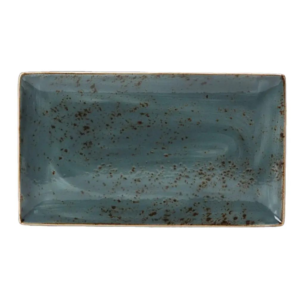 Platte 33 x 19 cm Serie Craft blau