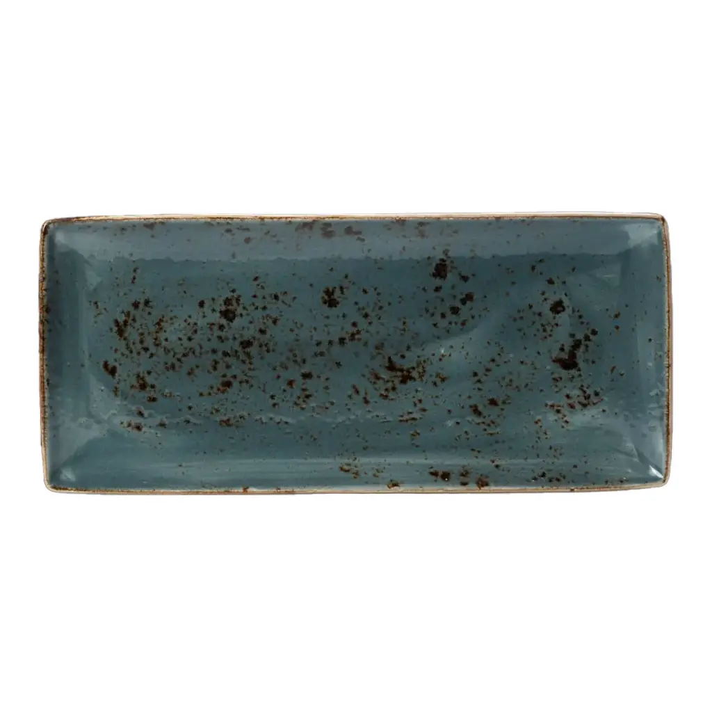Platte 37 x 16,5 cm Serie Craft blau