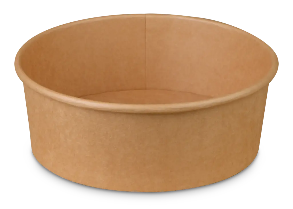 Salat-/Menüschale braun rund ohne Deckel