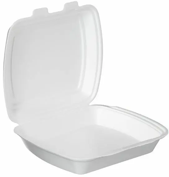 Menübox / Lunchbox 1 tlg. HP 4 geschäumt weiß 200 Stück