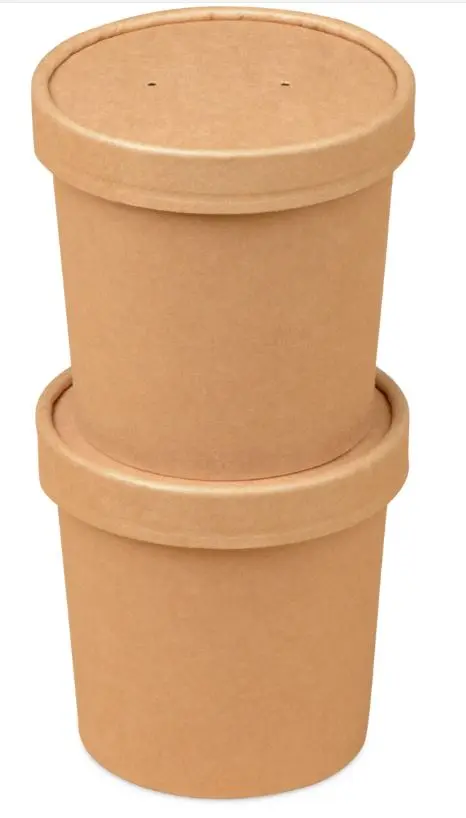 Suppenbecher beschichtet 769 ml braun ohne Deckel 25 Stück - Restposten