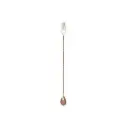 Barlöffel / Cocktaillöffel  mit Gabel 50 cm Edelstahl kupferfarben   