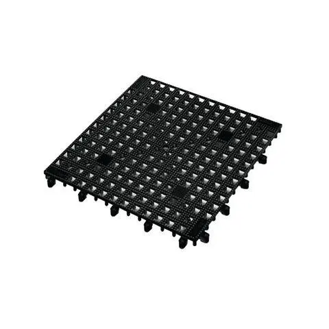 Gläsermatte erweiterbar schwarz 33 x 33 cm 