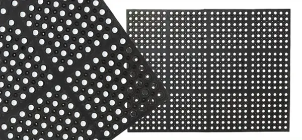 Bodenmatte Gummi schwarz 