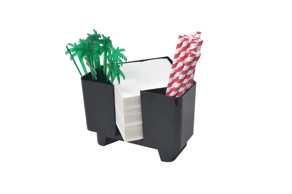 Utensilien Behälter Triangular Design schwarz 