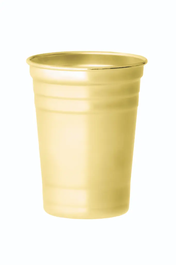Trinkbecher 500 ml Edelstahl goldfarben  