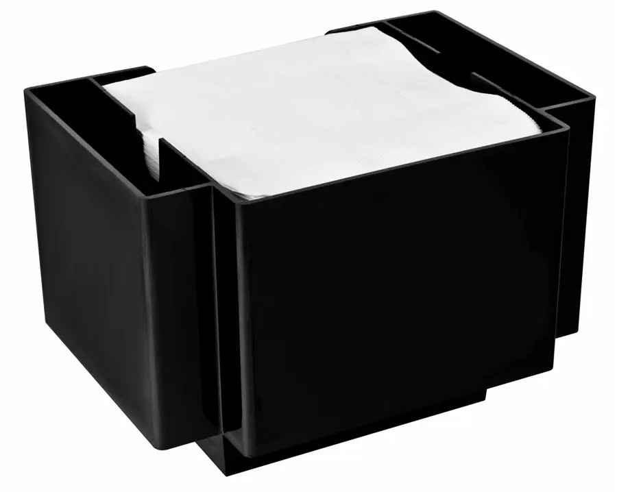 Serviettenhalter 6 tlg. Kunststoff schwarz 