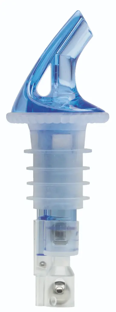 Ausgießer blau 3 Kugel System ohne Verschlusskappe 2er Set  