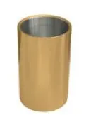 Flaschenkühler Edelstahl goldfarben 34 cm  