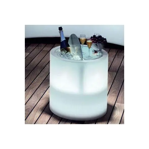 Flaschenkühler Tisch "Party" + LED 55cm 