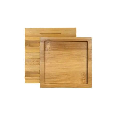 Untersetzer Holz 10er Set 