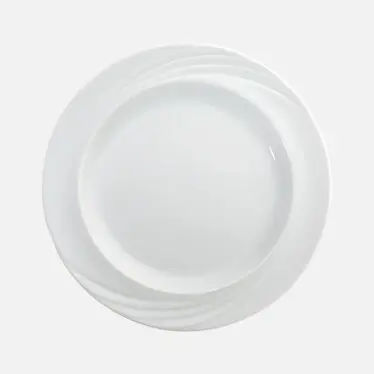 Spezialteller flach Fahne 24 cm Form 1298 weiß Schönwald - Restposten   