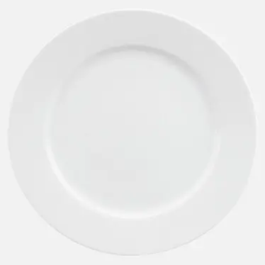 Teller flach Fahne 21 cm weiß Form Fine Dining Schönwald - Restposten  