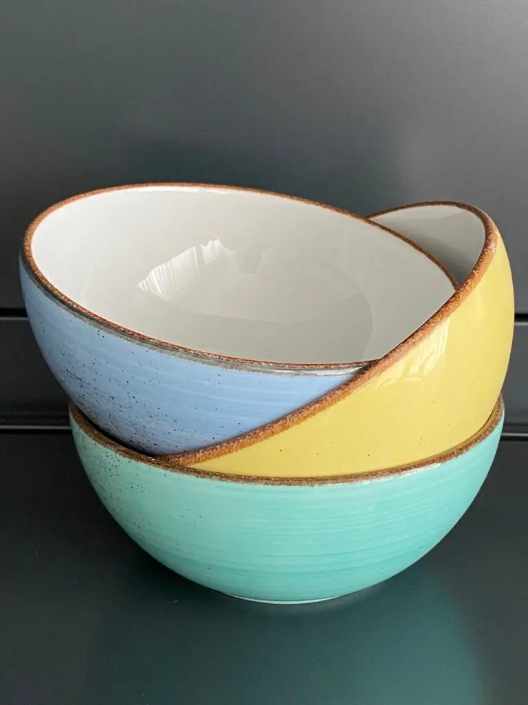 Schale 15 cm gelb Form Rustic   - Restposten   