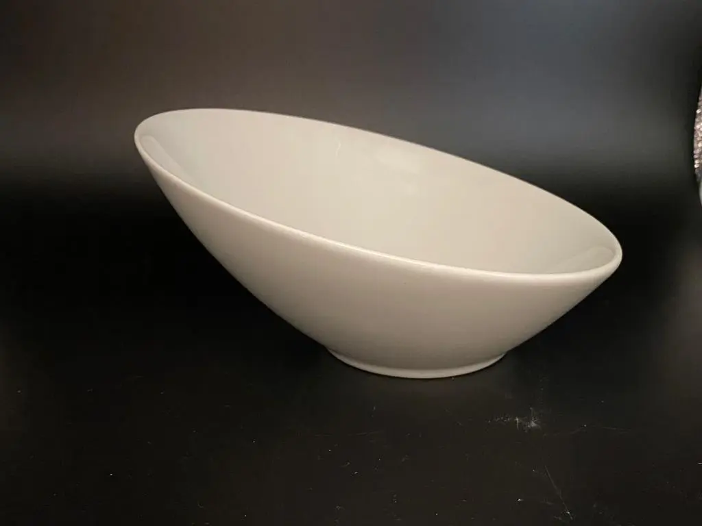 Schale schräg 25 cm Sheer Bowl Monaco weiß Steelite  - Restposten
