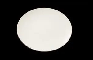 Platte oval coupe 34 cm Concorde farbiger Rand rot