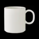 Becher mit Henkel 28,5 cl Concorde farbiger Rand maroon