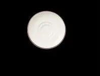 Espresso-Untere 11,75 cm Concorde farbiger Rand rot